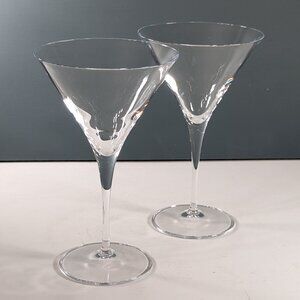 Luigi Bormioli Signed Martini glasses set of 2